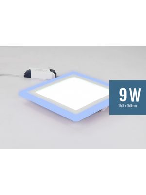 Lotus 9W Square Blue Edge-Lit LED Panel Light