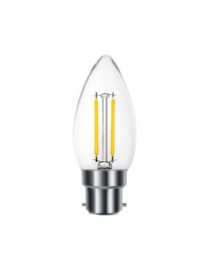 OMNIPlus Dimmable B22 4W OMNI-LED, Clear Candle