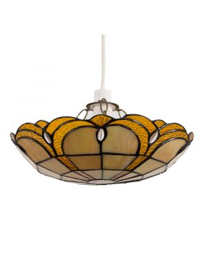 Jewel Tiffany Non Electric Uplighter Amber