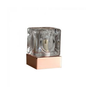 Copper Ice Cube Touch Table Lamp