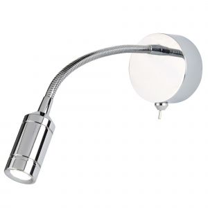 Mirrorstone Chrome Flexi Arm LED Wall Light 
