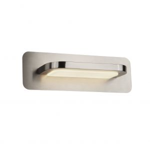 Mirrorstone Satin Silver/Frosted Glass LED Wall Light