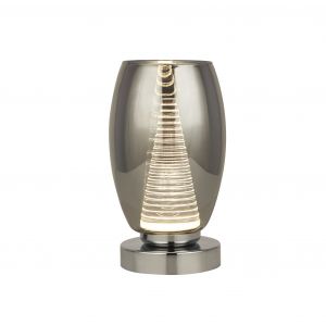 Mirrorstone Cyclone Table Lamp With Smoked Glass