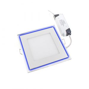 16W Blue Edge Lit LED Panel Light Square