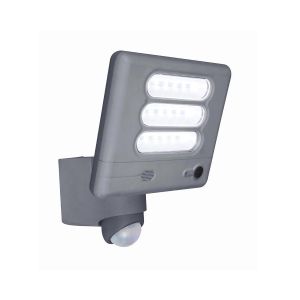 Grey Esa Outdoor LED Wall Light With PIR Motion Sensor and Camera