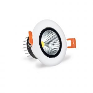 LuxSpot 3W Recessed LED COB Downlight Tilt, 230 Lumens