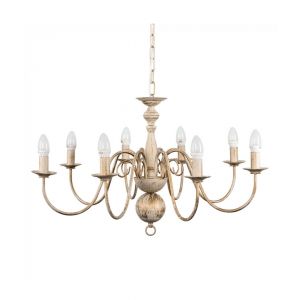 Gothica Flemish Style 8 Way Celling Light Distressed White