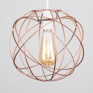 Rutherford Atom Copper Painted NE Pendant