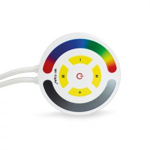 EasiLight RGB Round Touch Wifi LED Strip Controller Compatible with Alexa and RF Remote