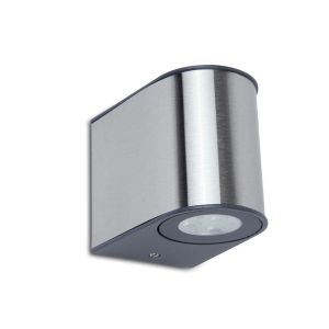 Small Gemini Round Up/Down Outdoor LED Wall Light